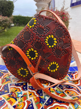 Load image into Gallery viewer, Handmade.hand painted ,heart shape crossbody bag
