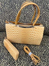 Load image into Gallery viewer, Luxury top handle crocs handbag
