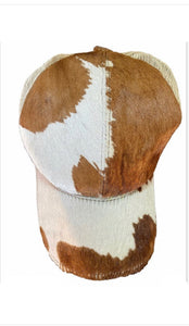 Caps with Cowhide hair on