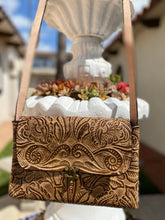 Load image into Gallery viewer, Handmade &amp; hand tooled crossbody limited edition
