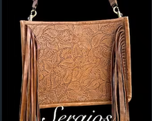 Load image into Gallery viewer, The Marilyn Leather bag , Crossbody Hand Tooled
