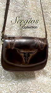 Santa Barbara Saddle bag style with Longhorn