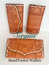 Load image into Gallery viewer, Hand tooled leather wallets
