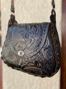 Hand tooled crossbody limited edition by Sergios Collection