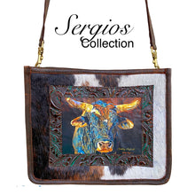 Load image into Gallery viewer, Sergios Collection design and Kathy Sigle beautiful art work on this limited edition crossbody bag
