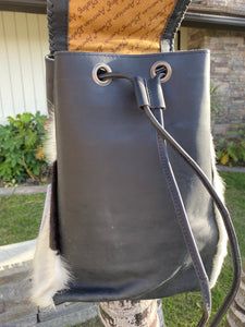 Large cowhide backpack