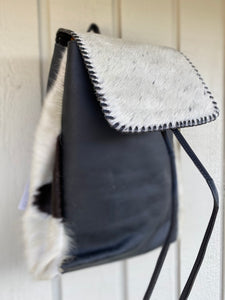 Large cowhide backpack