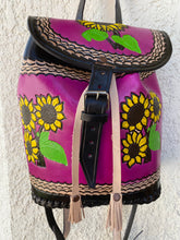 Load image into Gallery viewer, Frida Kalho collection Backpack, handmade,hand painted
