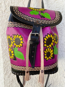 Frida Kalho collection Backpack, handmade,hand painted
