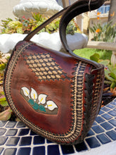 Load image into Gallery viewer, Crossbody handmade, hand tooled, hand painted
