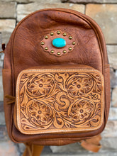 Load image into Gallery viewer, Large Tooled Backpack
