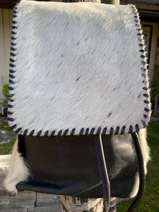 Large cowhide backpack