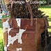Cowhide tote Leather bag, Crossbody.