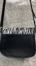 Load image into Gallery viewer, Santa Barbara Saddle bag style with zebra print cowhide
