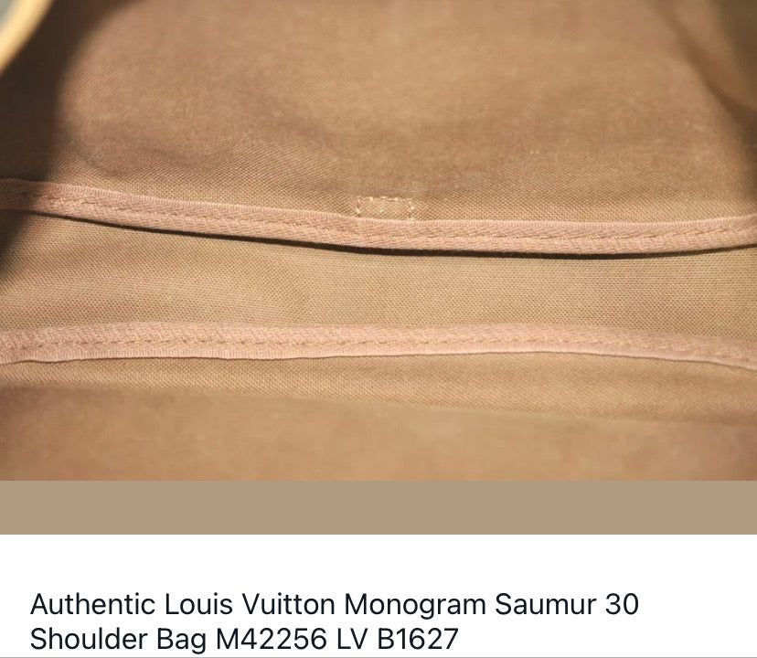 AUTHENTIC Louis Vuitton Saumur 30 Monogram Crossbody PREOWNED (WBA157) –  Jj's Closet, LLC