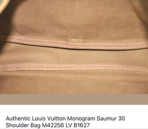 Authentic Vintage Louis Vuitton Saumur 30 Monogram