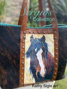 Sergios Collection design and Kathy Sigle art on this limited Mega tote