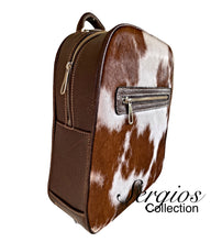 Load image into Gallery viewer, Large cowhide backpack
