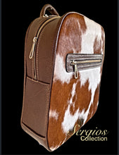 Load image into Gallery viewer, Large cowhide backpack
