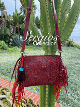 Load image into Gallery viewer, The Red Floral Crossbody bag
