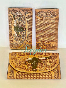 Hand Tooled leather wallet