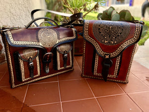 Sergios collection Handmade and hand painted briefcase