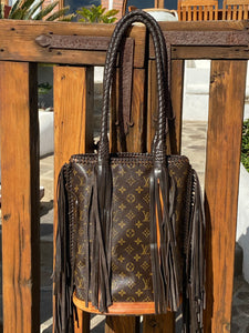 Louis Vuitton, Bags, Genuine Louis Vuitton Bag Redone By Vintage Boho Bags