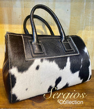 Load image into Gallery viewer, Sergios large speedy style cowhide bag
