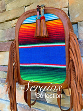 Load image into Gallery viewer, New Mexico Wool blanket backpack

