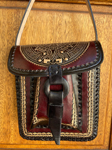 Sergios collection Messenger bag handmade& hand tooled
