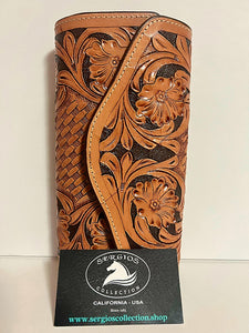 Wallet hand tooled