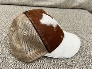Caps with Cowhide hair on