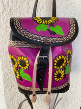 Load image into Gallery viewer, Frida Kalho collection Backpack, handmade,hand painted
