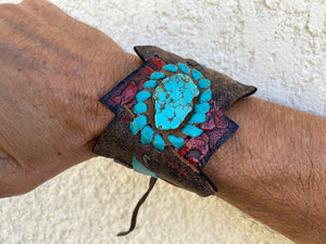Handmade Leather cuff Bracelets