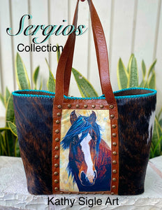 Sergios Collection design and Kathy Sigle art on this limited Mega tote