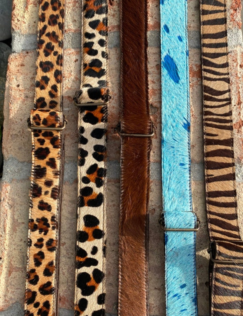 Handmade Purse & Handbags Straps Exotic Cowhides (48” Length x 1.5” Wide) Tiger