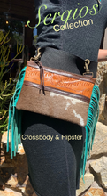 Load image into Gallery viewer, Hipster Tooled Crossbody Cellphone Carry
