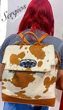 Load image into Gallery viewer, Large Cowhide Backpack

