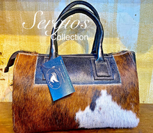 Load image into Gallery viewer, Sergios Speedy Style Cowhide Bag (Tricolor)
