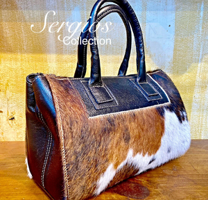 Sergios Speedy Style Cowhide Bag (Tricolor)