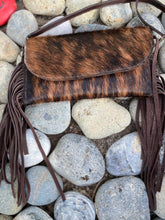 Load image into Gallery viewer, Sergios Classic Cowhide Brindle Crossbody Bag
