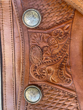 Load image into Gallery viewer, Sergios Collection Vintage Hand Tooled Leather Shoulder Bag
