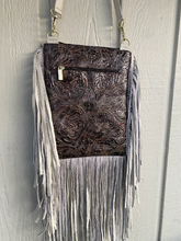 Load image into Gallery viewer, Kathy Sigle Art On a Soft Leather Messenger Bag Handmade by Sergios
